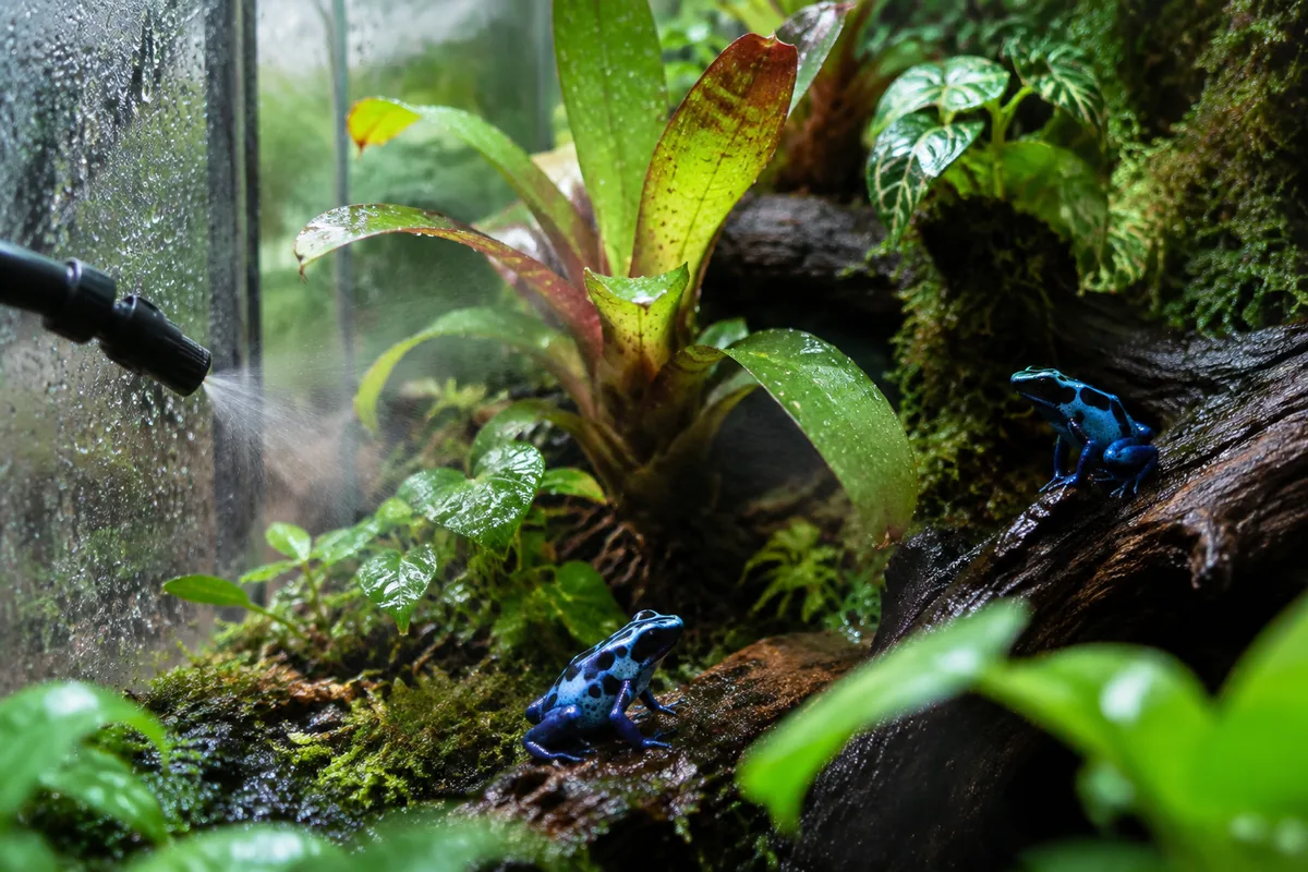 Comment maintenir l’humidité d’un terrarium pour dendrobates